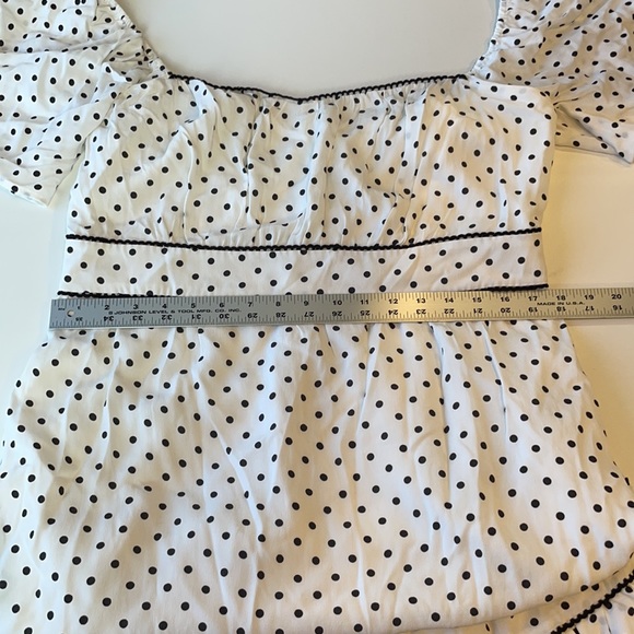 NWT Lovers + Friends Black & White Polka Dot Dress - Picture 8 of 11